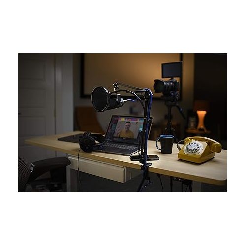  PreSonus Broadcast Accessory Pack with Boom Arm, Pop Filter, Headphones, and XLR Cable for Podcasting, Streaming, Gaming and More