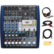 PreSonus StudioLive AR8c USB Type-C 8-Channel Hybrid Performance and Recording Mixer Bundle with Headphone, 2 X Stereo Breakout Cables, 2 X TRS Cables, 2 X Instrument Cables, and Polishing Cloth