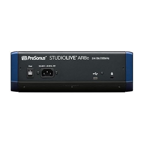  PreSonus StudioLive AR8c USB Type-C 8-Channel Hybrid Performance and Recording Mixer Bundle with Headphone, 2 X Stereo Breakout Cables, 2 X TRS Cables, 2 X Instrument Cables, and Polishing Cloth