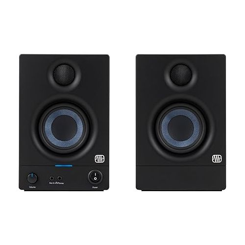  Presonus Eris E3.5 3-Inch 2-Way Near Field Studio Monitor (Pair) Bundle with Adjustable Studio Monitor Stand (Pair) (4 Items)