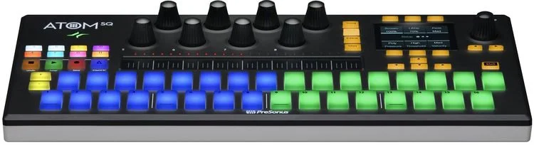  PreSonus ATOM SQ Keyboard/Pad Hybrid MIDI Keyboard/Pad Performance and Production Controller