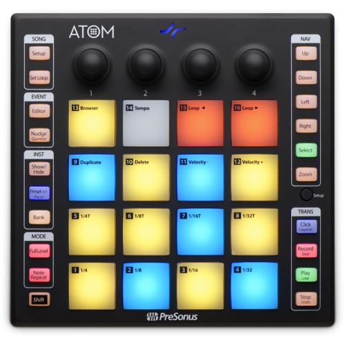  PreSonus ATOM SQ Keyboard and PAD MIDI Controllers Bundle with Studio One Professional