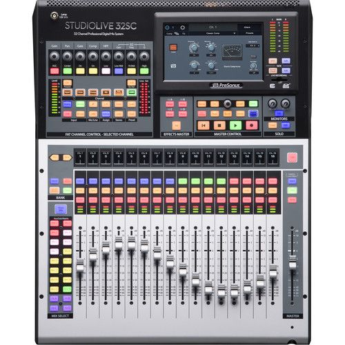  PreSonus StudioLive 32SC Series III S 32-Channel Subcompact Digital Mixer/Recorder/Interface