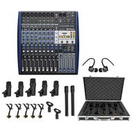 PRESONUS StudioLive SLM AR12C 12 Channel USB Recording Mixer+Drum Mics+Earbuds