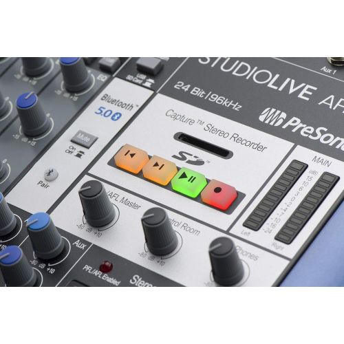  PRESONUS StudioLive SLM AR12C 12 Channel USB Recording Mixer+Drum Mics+Earbuds