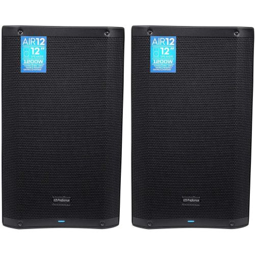  (2) PRESONUS AIR12 12 2400 Watt Powered Active 2-Way PA DJ Speakers