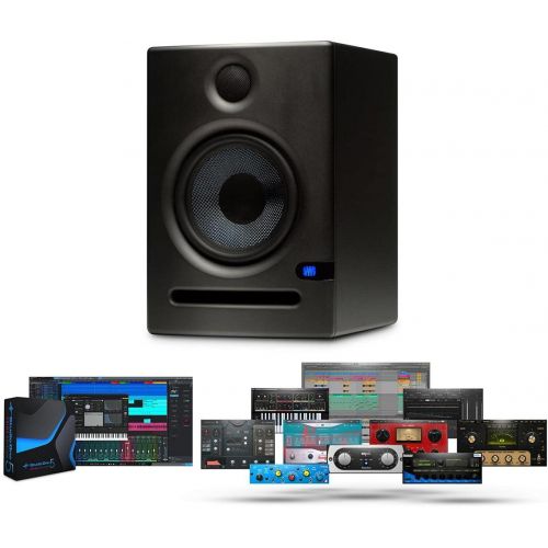  PreSonus 2x Eris E5 Two-Way Active 5.25 Studio Monitor, Bundle With PreSonus Temblor T10 Active 10 Studio Subwoofer