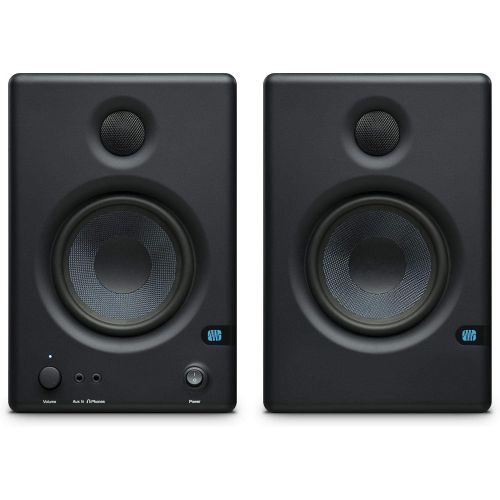  PreSonus Eris E4.5 Pair High-Definition 2-Way 4.5 Active Home/Studio Monitor Set w/ 2X Unbalanced RCA Cables and TRS Male/Male Instrument Cables