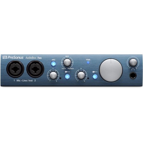  PreSonus AudioBox iTwo 2x2 USB 2.0/iOS Interface, PC/Mac 2 Mic Pres