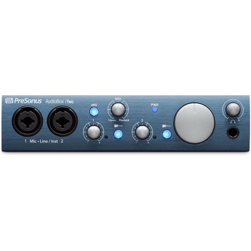  PreSonus AudioBox iTwo 2x2 USB 2.0/iOS Interface, PC/Mac 2 Mic Pres