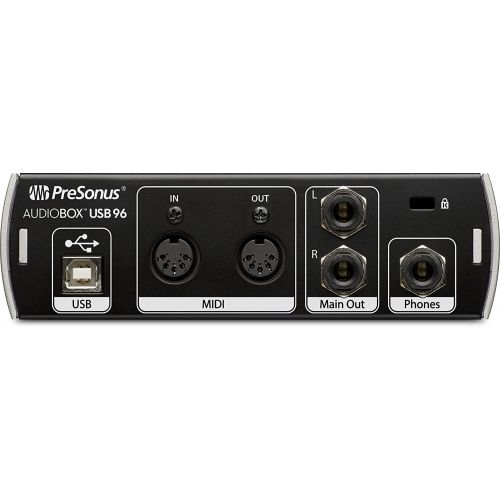  Presonus AudioBox 96 Audio Interface (May Vary Blue or Black) Full Studio Bundle with Studio One Artist Software Pack w/Eris 3.5 Pair Studio Monitors and 1/4” TRS to TRS Instrument