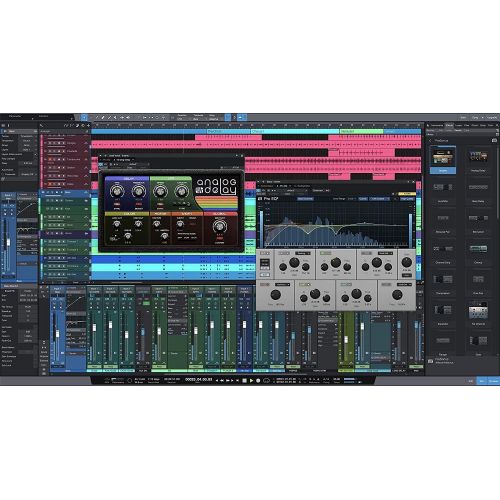  Presonus AudioBox 96 Audio Interface (May Vary Blue or Black) Full Studio Bundle with Studio One Artist Software Pack w/Mackie CR3 Pair Studio Monitors and 1/4” Instrument Cables
