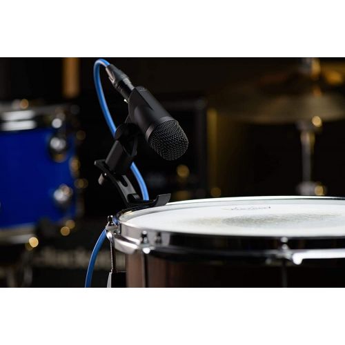  PreSonus 7 Piece Dynamic Drum Mic Kit - Kick Bass, Tom/Snare & Cymbals Microphone Set - for Drums Instrument - Complete with Adjustable Rim-Mounts, Mics Holder & Hard Case Stands a