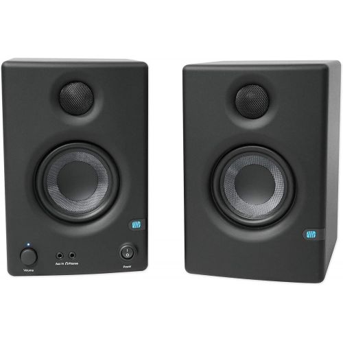  Pair Presonus Eris E3.5 3.5 Powered Studio Monitor Speakers+Microphone+Case