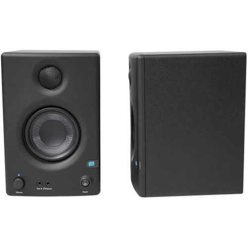  Pair Presonus Eris E3.5 3.5 Powered Studio Monitor Speakers+Microphone+Shield