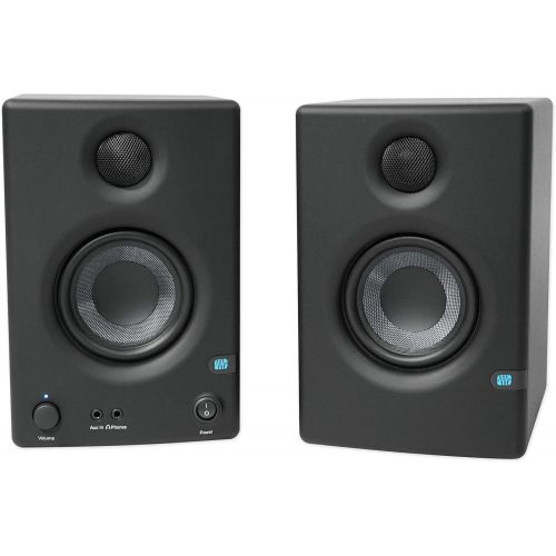  Pair Presonus Eris E3.5 3.5 Powered Studio Monitor Speakers+Microphone+Shield