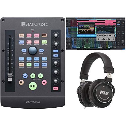  Presonus ioStation 24c: 2x2 USB-C Compatible Audio Interface with Download for Studio One Artist and Studio Magic Plug-in Suite and Production Controller with Professional Recordin