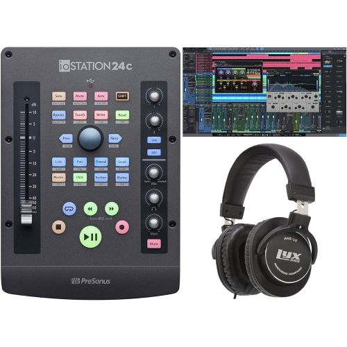  Presonus ioStation 24c: 2x2 USB-C Compatible Audio Interface with Download for Studio One Artist and Studio Magic Plug-in Suite and Production Controller with Professional Recordin