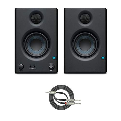  Presonus Eris-E3.5 2-Way 3.5 Near Field Studio Monitor (PAIR) with Breakout Cable Bundle