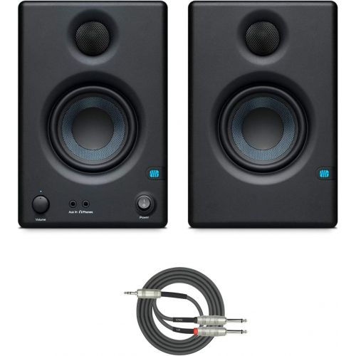  Presonus Eris-E3.5 2-Way 3.5 Near Field Studio Monitor (PAIR) with Breakout Cable Bundle