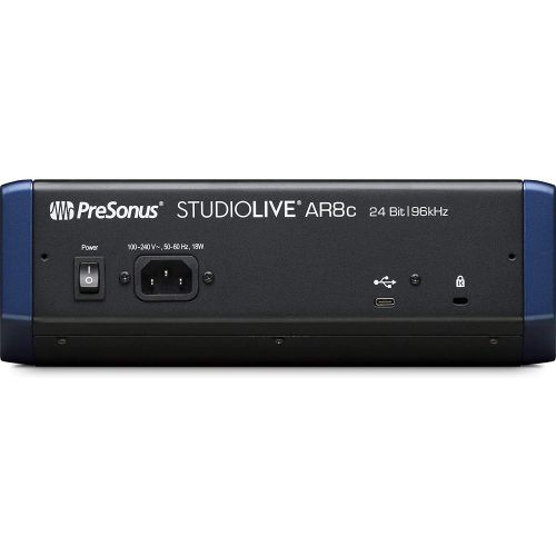  PreSonus StudioLive AR8c 8-Channel USB-C Hybrid Digital/Analog Performance Mixer, Unpowered
