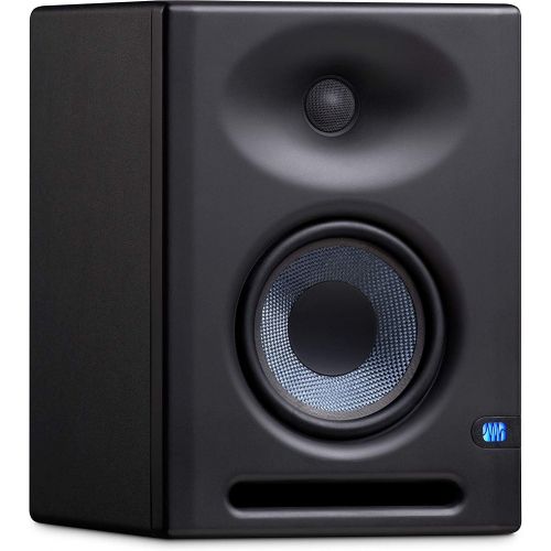  PreSonus Pair Eris E5 XT Two-Way Active Studio Monitors with EBM Wave Guide Design, 24 Pack Acoustic Soundproof Studio Foam Wedges Sound Insulation Panels and Instrument Cables