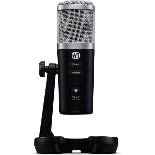  PreSonus Revelator USB Condenser Microphone for podcasting, live streaming, with built-in voice effects plus loopback mixer for gaming, casting, and recording interviews over Skype