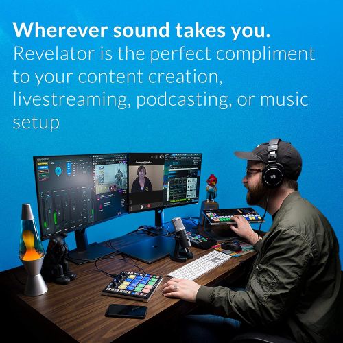  PreSonus Revelator USB Condenser Microphone for podcasting, live streaming, with built-in voice effects plus loopback mixer for gaming, casting, and recording interviews over Skype