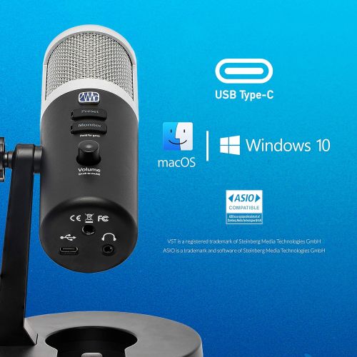  PreSonus Revelator USB Condenser Microphone for podcasting, live streaming, with built-in voice effects plus loopback mixer for gaming, casting, and recording interviews over Skype