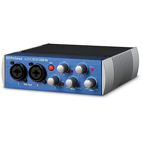  PreSonus AudioBox USB 96 2x2 USB Audio Interface with Studio One Artist and Ableton Live Lite DAW Recording Software