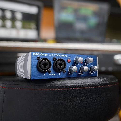  PreSonus AudioBox USB 96 2x2 USB Audio Interface with Studio One Artist and Ableton Live Lite DAW Recording Software