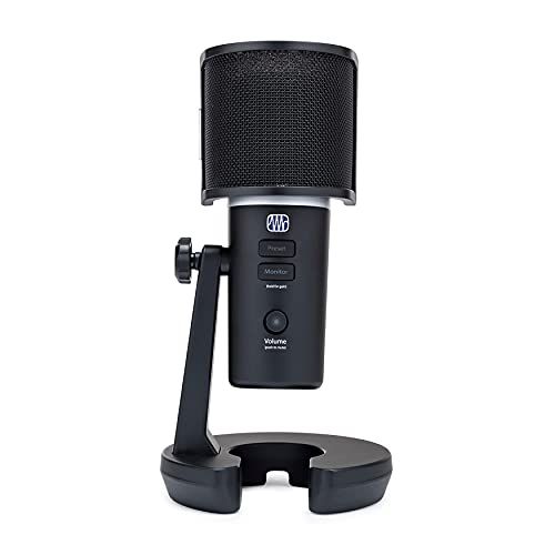  PreSonus Revelator USB-C Compatible Microphone w/ StudioLive Voice Effects Bundle with Knox Gear Pop Filter for Recording & Streaming Microphones (2 Items)