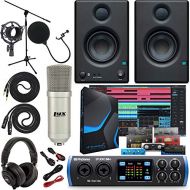 PreSonus Studio 26c 2x4,192 kHz USB Audio/MIDI Interface with Studio One Artist Software Pack w/Eris 3.5 BT Pair Studio Bluetooth Monitors and 1/4” Instrument Cable