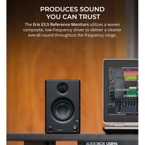  PreSonus AudioBox Studio Ultimate Bundle with Studio Monitors and Recording Software, Blucoil Boom Arm Plus Pop Filter, USB-A Mini Hub, 10 Instrument Cable (1/4), 10 XLR Cable, and