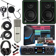 PreSonus Studio 26c 2x4,192 kHz USB Audio/MIDI Interface with Studio One 5 Artist Software Pack with CR3-X Pair Studio Monitors and 1/4” Instrument Cables