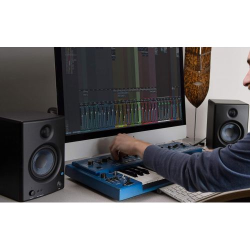  PreSonus Eris E4.5 2-Way 4.5 Near Field Studio Monitor Bundle with AudioBox USB 96 Audio Interface, MXL 770 Microphone, Blucoil Isolation Pads, Boom Arm Plus Pop Filter, Acoustic W