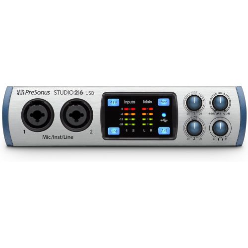  Presonus Audio Interface 2 Mic Pres - 4 Line Outs Studio 26