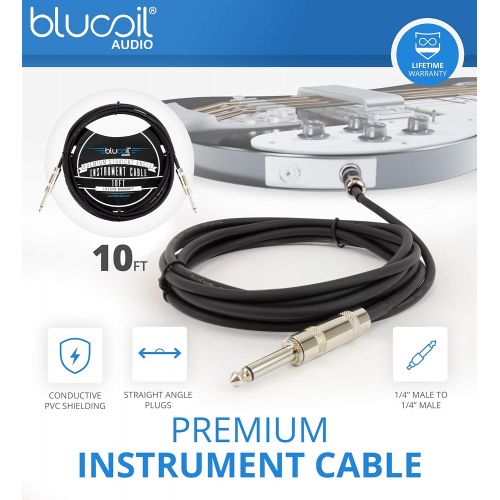  PreSonus AudioBox USB 96 Audio Interface 25th Anniversary Edition for Mac and Windows Bundle with Blucoil 10 Straight Instrument Cable (1/4), 10-FT Balanced XLR Cable, Pop Filter,