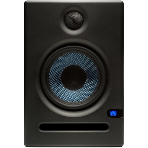  PreSonus Eris E5 Studio Monitor Pair Bundle with Stands, Instrument Cables, and Austin Bazaar Polishing Cloth