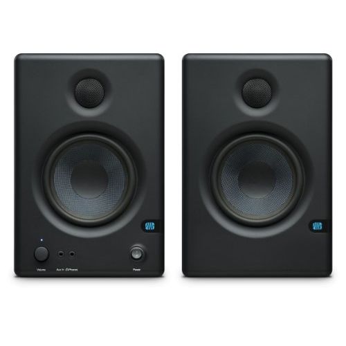  PreSonus Eris E.45 HD 2-Way 4.5 Nearfield Monitors, 70Hz-20kHz Frequency Response, 10kOhm Input Impedance, 2x Balanced 1/4 TRS, 2x Unbalanced RCA, Pair