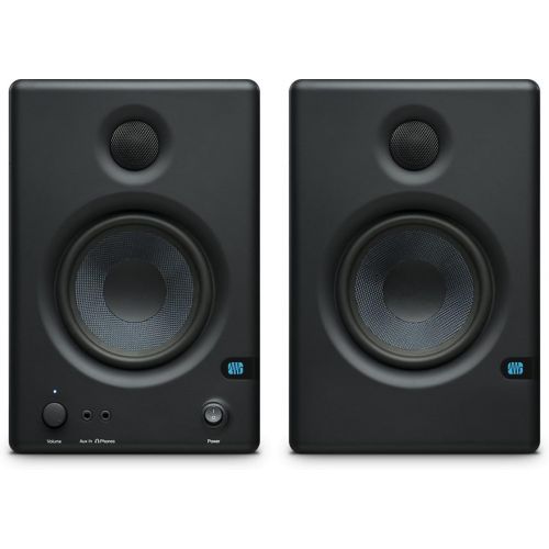  PreSonus Eris E.45 HD 2-Way 4.5 Nearfield Monitors, 70Hz-20kHz Frequency Response, 10kOhm Input Impedance, 2x Balanced 1/4 TRS, 2x Unbalanced RCA, Pair