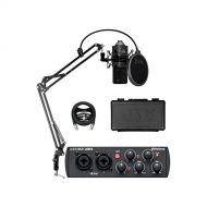 PreSonus AudioBox USB 96 Audio Interface 25th Anniversary Edition for Mac and Windows Bundle with MXL 770 Cardioid Condenser Microphone, Blucoil Boom Arm Plus Pop Filter, and 10-FT