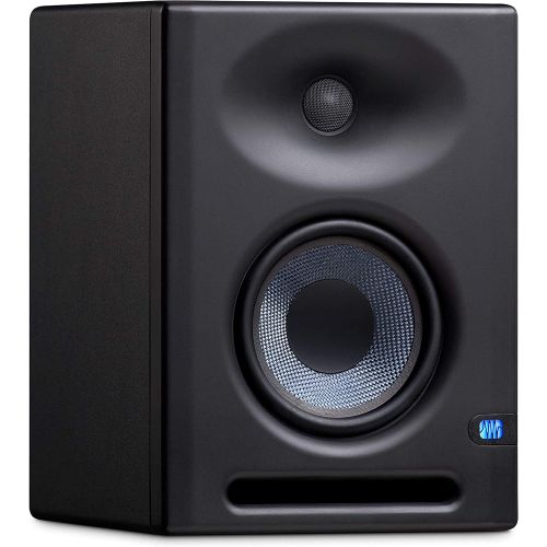  PreSonus Eris E5 XT 5 inch Powered Studio Monitor 5 Powered Studio Monitor with Woven Composite LF Driver, 1 Silk-Dome HF Driver with Gravity Phone Holder, EMB XLR and 1/4 Cable Bu