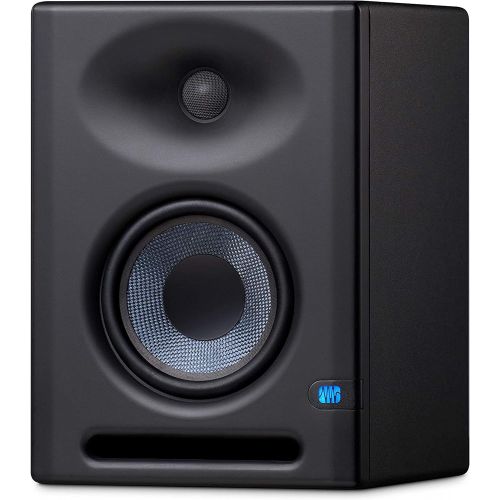  PreSonus Eris E5 XT 5 inch Powered Studio Monitor 5 Powered Studio Monitor with Woven Composite LF Driver, 1 Silk-Dome HF Driver with Gravity Phone Holder, EMB XLR and 1/4 Cable Bu