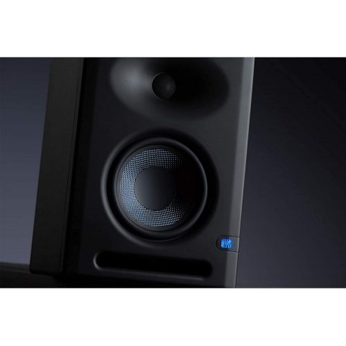  Pair of PreSonus Eris E5 XT 5 inch Powered Studio Monitor 5 Powered Studio Monitor with Woven Composite LF Driver, 1 Silk-Dome HF Driver with Gravity Phone Holder and EMB 1/4 and X