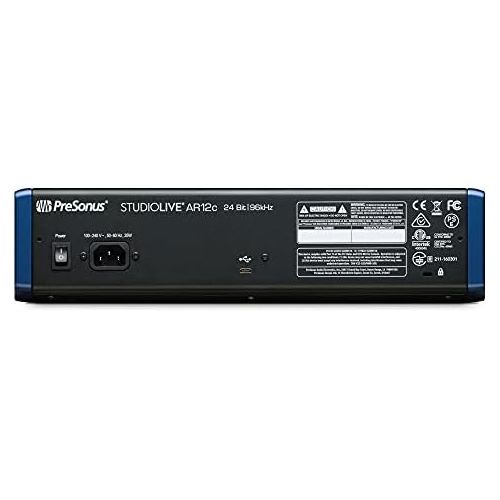  [아마존베스트]PreSonus StudioLive AR12c 14-Channel USB-C Compatible Audio Interface / Analogue Mixer / Stereo SD Recorder