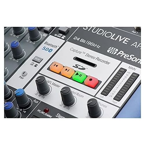  [아마존베스트]PreSonus StudioLive AR12c 14-Channel USB-C Compatible Audio Interface / Analogue Mixer / Stereo SD Recorder