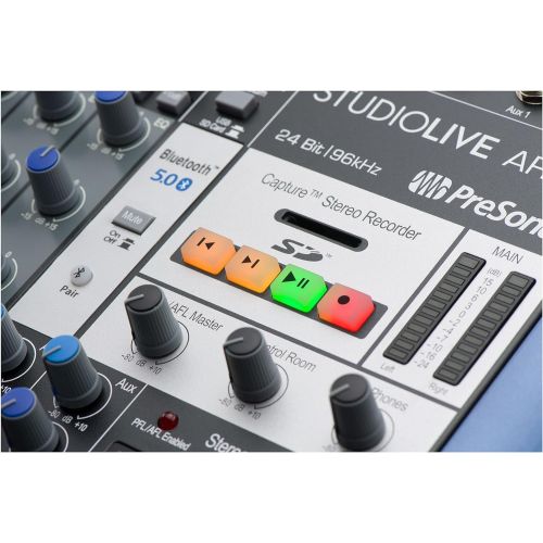  [아마존베스트]PreSonus StudioLive AR12c 14-Channel USB-C Compatible Audio Interface / Analogue Mixer / Stereo SD Recorder