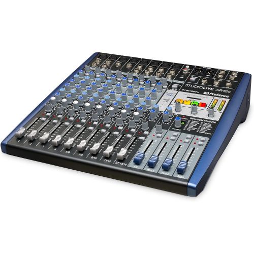  [아마존베스트]PreSonus StudioLive AR12c 14-Channel USB-C Compatible Audio Interface / Analogue Mixer / Stereo SD Recorder