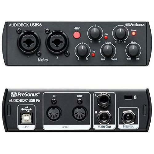  [아마존베스트]PreSonus AudioBox USB 2x296Studio Recording Set + Keepdrum Microphone Stand